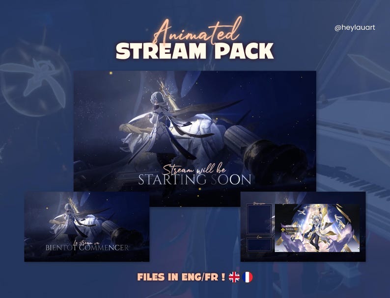 Stream Overlay for Twitch | Honkai Star Rail Sunday | Animated Screens ...