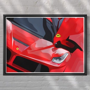 Impresión de arte mural de La Ferrari