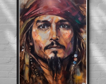 ジョニー・デップのサイン入り8x10パイレーツ・オブ・カリビアン