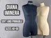 Iminera DIANA RELIEF | Soft fully pinnable professional female dress form | mannequin torso | tailor dummy 