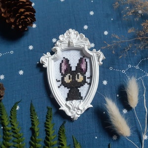 Cross-stitch embroidery frame Jiji Kiki the Little Witch