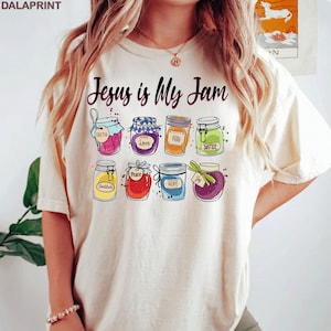 Jesus Is My Jam Shirt Jesus Christ Love Gift Jesus Clothes Christian Love Shirt Gift For Christian Christian Mom Love Shirt Jesus Gift