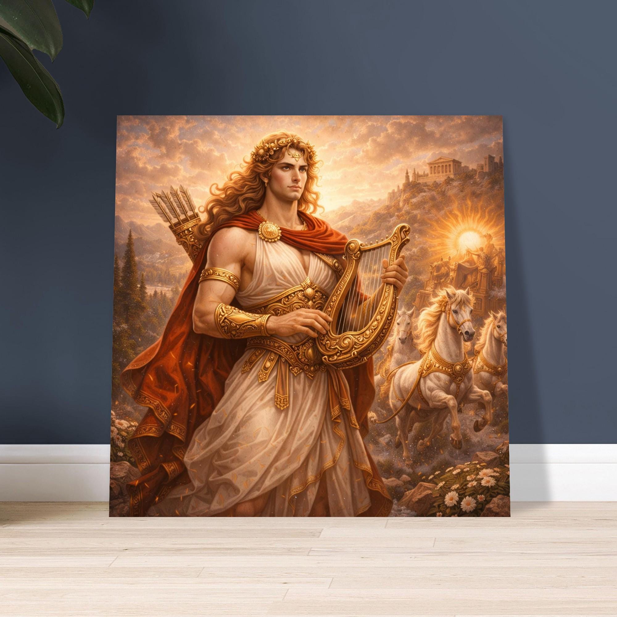 Apollo Fine Art Print - Roman Sun God Wall Art, God of Light Music ...