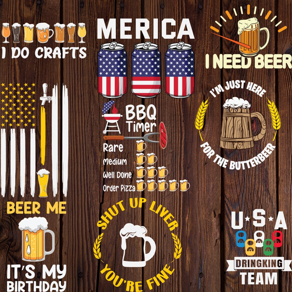 25 Beer Svg Bundle Png Eps Funny Quote SVG Dad Beer Shirt Svg Etsy