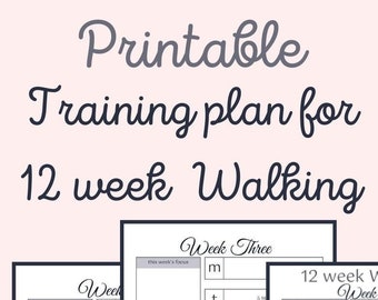 walking plan, 12 week plan, walking calendar, fitness journal
