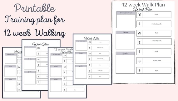 Walking fitness plan sale