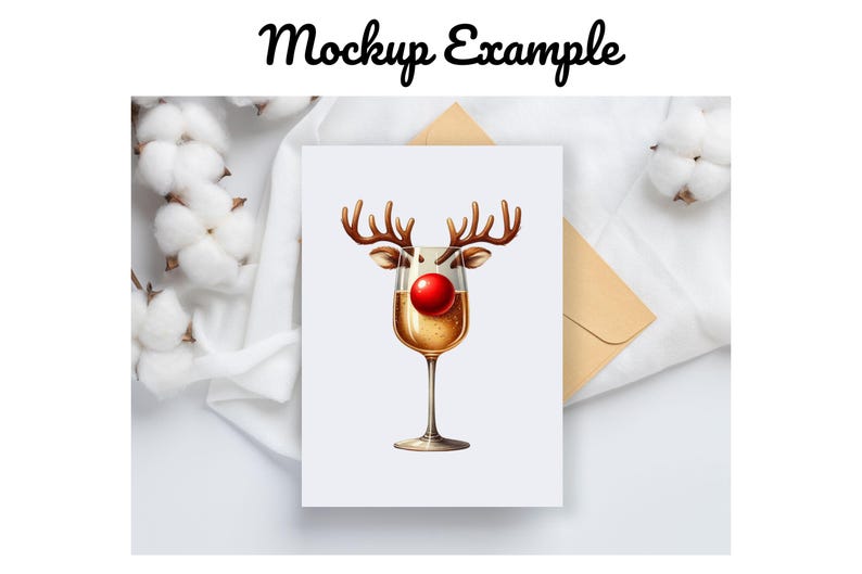 Watercolor Christmas Drinks Clipart: Festive Cocktail PNG Graphics (Digital Download) image 7