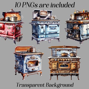 Puede incluir: Cinco estufas vintage de diferentes colores y estilos. Las estufas est&aacute;n todas en perfecto estado de funcionamiento y han sido restauradas a su estado original. Son perfectas para a&ntilde;adir un toque de encanto vintage a cualquier cocina.