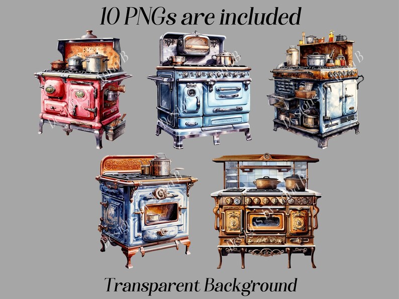 Puede incluir: Cinco estufas vintage de diferentes colores y estilos. Las estufas est&aacute;n todas en perfecto estado de funcionamiento y han sido restauradas a su estado original. Son perfectas para a&ntilde;adir un toque de encanto vintage a cualquier cocina.