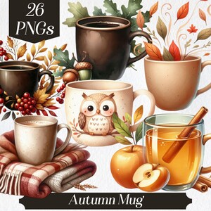 Peut inclure: Un ensemble de 26 tasses à café sur le thème de l'automne avec différents motifs. Les tasses présentent des couleurs d'automne comme le brun, l'orange et le rouge. Certaines tasses ont de jolis motifs de hiboux, tandis que d'autres ont un look d'automne plus traditionnel. Les tasses sont parfaites pour déguster votre boisson chaude préférée pendant la saison d'automne.