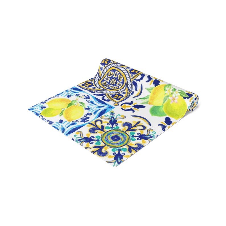 Table Runner, Mediterranean Decor, Italian Kitchen, Italian Decor