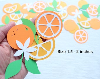 Confettis orange, Une petite mignonne est en route Confettis pour baby shower 100 pièces