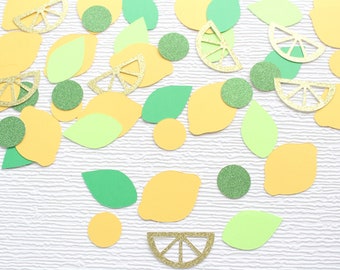 Lemon Confetti, Birthday, Bridal Shower, Baby Shower Decorations.