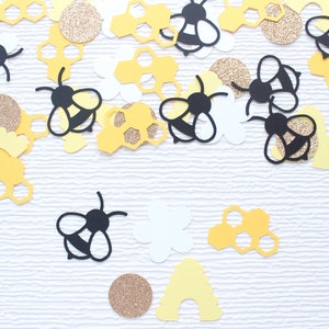 Bee Confetti, Happy Bee Day Decoration