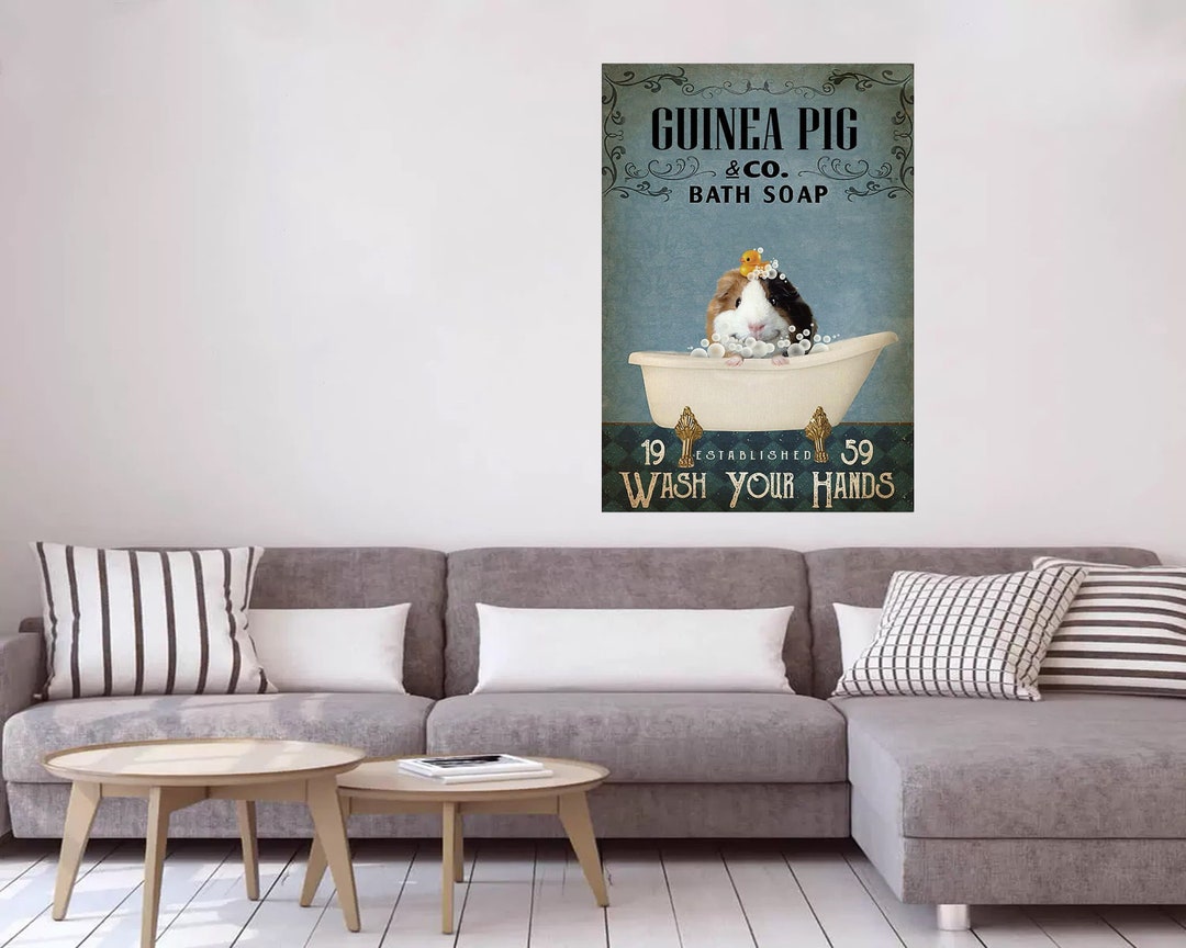 Guinea Pig Toilet Co. Bath Soap and Wash Your Hands Vintage Etsy