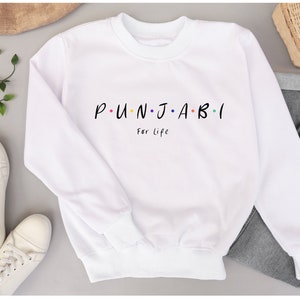 Punjabi Girocollo Felpa l Desi Unisex Girocollo Felpa