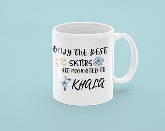 Promoted to Khala | World's Best Khala| Best Masi Ever | Gift for Pakistani Aunt Khala Chai Lover Cup | Gift for Desi Aunt