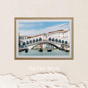 Venice, Italian print, Italy photography, Venice poster, Italian print, Rialto bridge