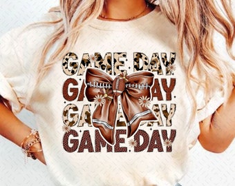 Coquette Football png, Football Bow png, Football mom png, Game Day, Retro Football png, Fall Football png, Football Season Png, Sports png