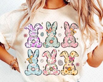 Coquette Easter Bunny Floral png, Easter Bunny png, Coquette Easter png, Girly Easter Kids Bow, Retro Easter png, Spring Floral Bunny png