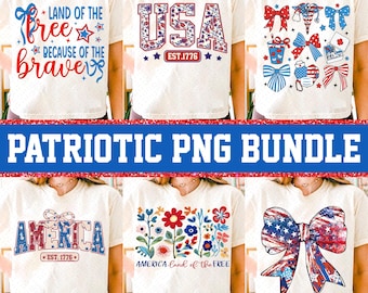 4th of July Bundle Png, Retro America Png, Preppy America Coquette PNG Bundle, Girly USA Png, Memorial Day Png, 1776 Png, Patriotic Png