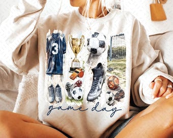 Soccer Png, Game Day Soccer Coquette PNG, Soccer Bow Png, Soccer Mama Png, Soccer Mom Png, Brushstroke Soccer Png