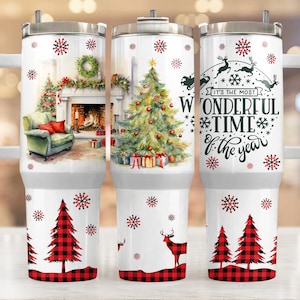 Jul 113 cl tumbler wrap png, God jul 2 stycken 113 cl tumbler png, Det är den mest underbara tiden på året tumbler 113 cl png