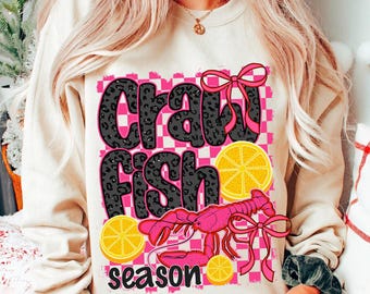 Crawfish Season Preppy PNG, Crawfish Png, Crawfish Preppy png, Preppy png, Crawfish Sublimation design, Crawfish png files