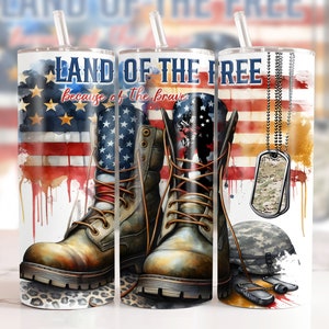 Veteran Memorial Day 20oz Skinny Tumbler Wrap, Sublimation Design, Digital Download PNG, American Flag Tumbler Wrap PNG, 4th of July Tumbler
