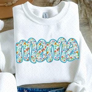 Floral Mama PNG, Preppy Mama Png, Mama Flower Png, Retro Mama Png, Mothers day png, Mama png, Mom png, Gift for mama png