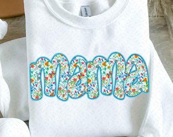 Floral Mama PNG, Preppy Mama Png, Mama Flower Png, Retro Mama Png, Mothers day png, Mama png, Mom png, Gift for mama png