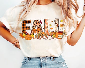 Fall Vibes Png, Fall Sublimation Designs, Tis the Season Png, Autumn png, Fall Pumpkin png, Fall Season png, Leopard Print Png, Sublimation