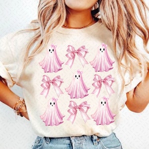 Halloween Cute Ghost png, Coquette Bow Halloween png, Halloween png, ghost png, Spooky Season png, Coquette png, Sublimation png designs