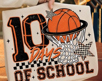 Toddler 100 Days of School boy PNG, basketball 100 days png, boy toddler Design, Cute Teacher Sublimation, 100 days of school gift png