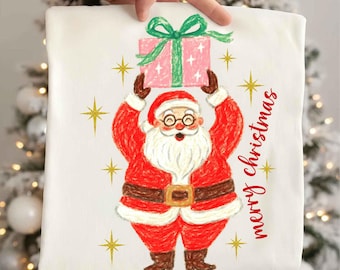 Coquette God Jul med Tomten PNG, Rosa Jul png, Jultomten png, Coquette Jul png, God Jul, Band png, Flickigt png