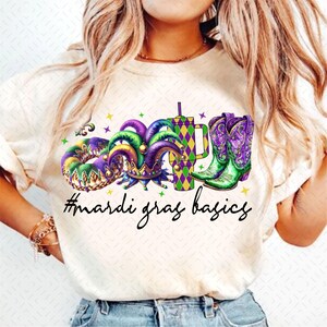 Mardi Gras Basics PNG, Happy Mardi Gras Png, Fleur De Lis Png, King Cake Png, Louisiana Crawfish Png, Fat Tuesday png, Mardi Gras Boots
