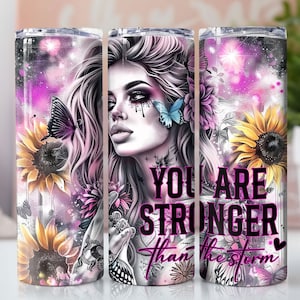 Western Sunflower Self Love Daily Affirmations Funny Snarky 20oz Tumbler Wrap Sublimation Design Templates PNG, Digital Download