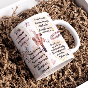 Bible Verse Christian Png 11oz / 15oz MUG Sublimation Designs, Mug sublimation Png, Do it Yourself, Christian Gift for Her, Digital Download