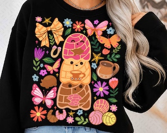 Funny Pantasmas Ghost Pan Dulce Brushstroke Png, Halloween Mexican Png, Mexican Conchas Ghost, Halloween Conchas Png, Pan-tasmas Png