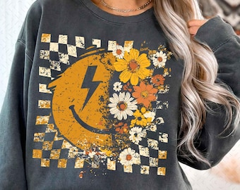 Floral Fall Smiley Face Png, Fall Png, Fall Pumpkin Sublimation Png, Thanksgiving Png, Autumn Png, Fall Shirt, Pumpkins, Boho Png,Floral Png