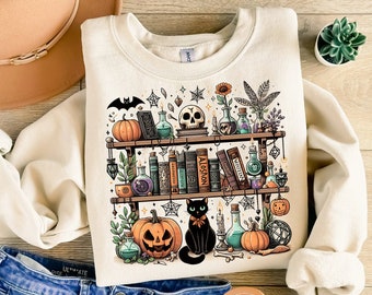 Halloween Library Png, Ghost Books Halloween Png, Teacher Halloween png, Book Lover shirt, Halloween Reading png, Book Club, Halloween Ghost