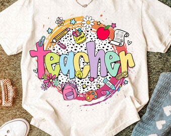 Enseignant dalmatien png, dalmatien points Png, rentrée des classes png, appréciation de l'enseignant, cadeau de professeur, sublimation de professeur, griffonnages lumineux points