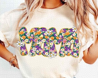 Spring Floral mama png, Floral Mama png, Mothers day png, Mama Shirt Sublimation, Spring Easter png, Mama png, Preppy png, Floral png file