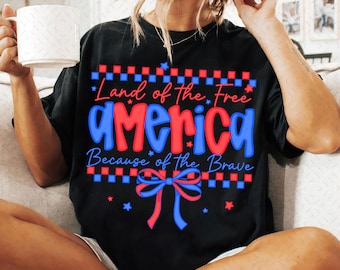 Preppy America Coquette PNG, God Bless America Bow, Christian 4th of July, Memorial Day Sublimation, Patriotic Cross, Retro USA Graphic