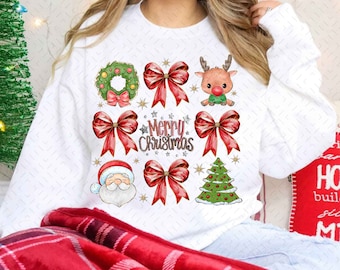 Coquette Christmas png, Coquette Bow Png, Christmas sublimation, Trending png, Retro Holidays png, Holiday vibes png, Girly Christmas Png