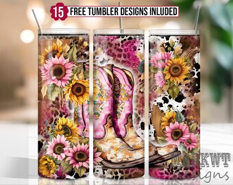 Cowgirl Life 20 Oz Skinny Tumbler Sublimation Design Digital Download ...
