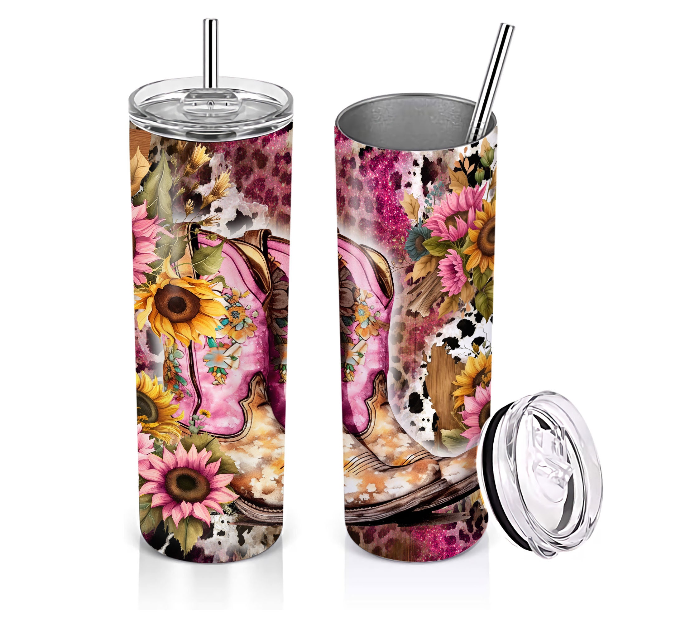 Country Girl 20 Oz Skinny Tumbler Sublimation Design Digital Download ...