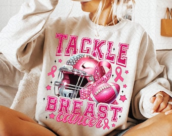 Tackle Brest Cancer png, Breast Cancer PNG,Pink ribbon Png, Cancer Football, Pink Football png, fight Cancer png, sublimate designs