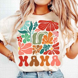 Floral Mama Coquette PNG, Boho Mama Png, Mothers Day Png, Floral Spring Png, Gift for Mom, Mother png, Retro Mama Png Design, Motherhood png