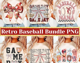 Zestaw Retro Baseball PNG, Baseball Mama Png, Baseball Png, Baseball Kokietka Png, Łuk Baseballowy Game Day Png, Checkered Baseball Png